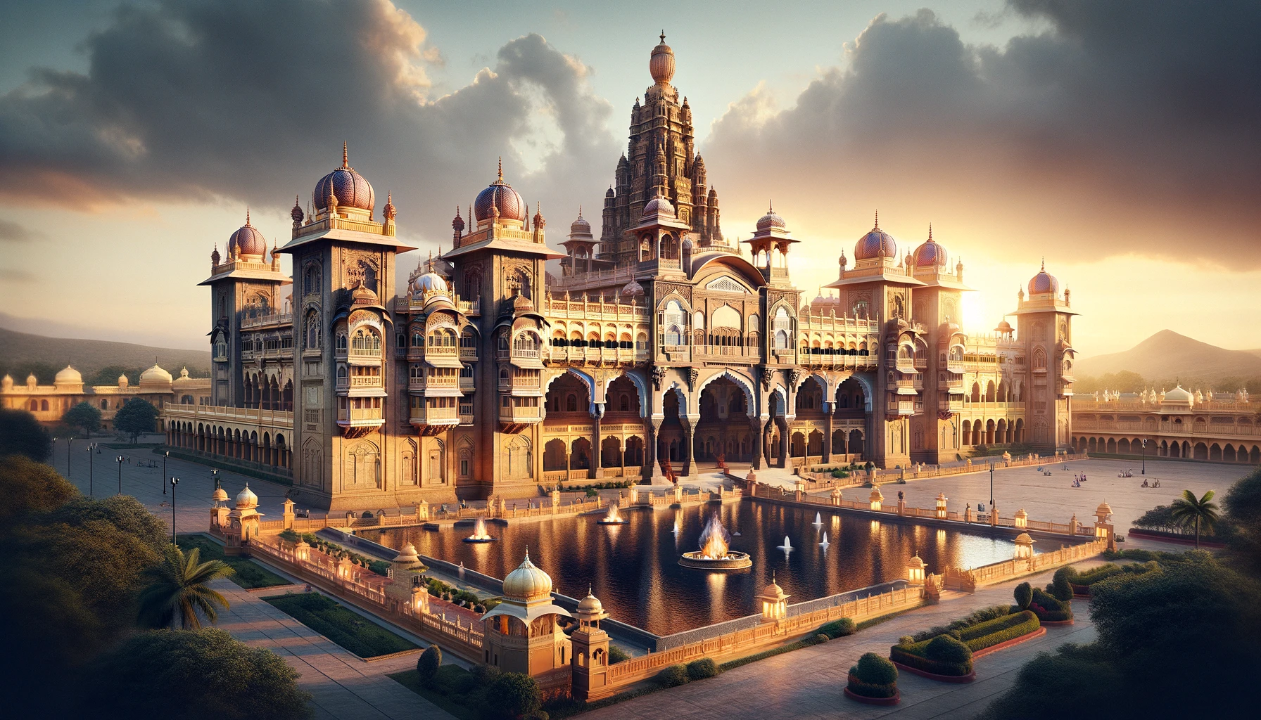 Indian Palace, epitomizing the grandeur and architectural elegance of India's royal heritage.