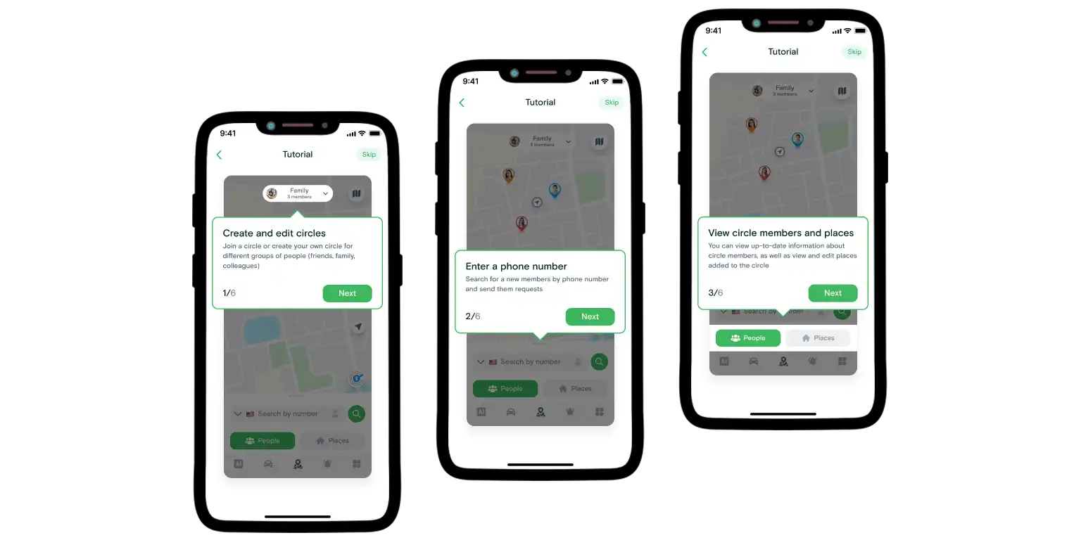 Number Tracker features